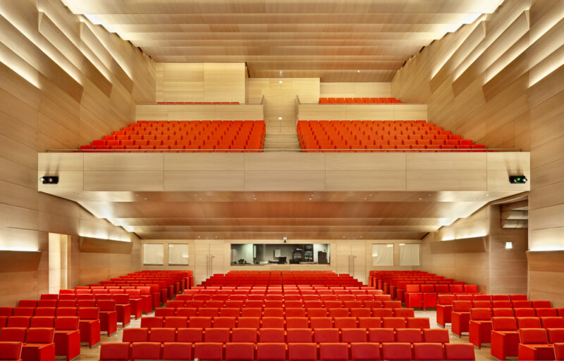 fotografía arquitectura interiorismo auditorio abanca santiago