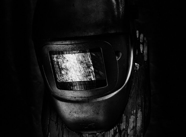 máscara soldadura industrial